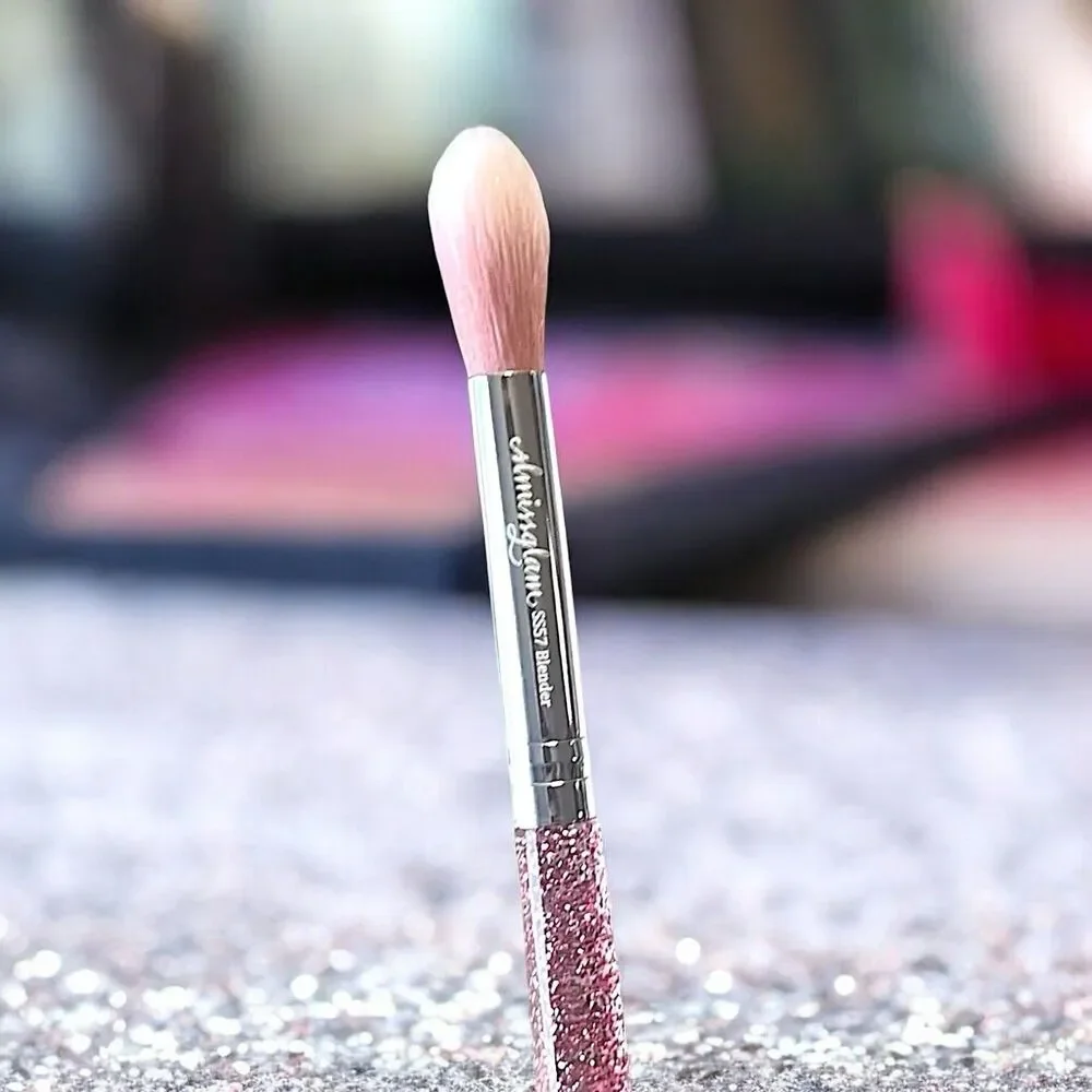 SLMissGlam SS57 Blender Blending Pink Glitter Eyeshadow Makeup Brush New No Box
